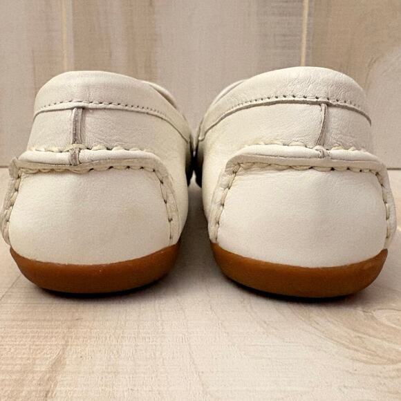 Antonio Melani White Leather Loafers Women’s Size 8M Classic Chic Slip-on Comfy - Picture 5 of 12